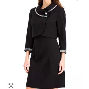 Tahari black dress & jacket